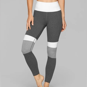 Athleta Modblock‎ Salutation Tight Grey Heather Size Medium